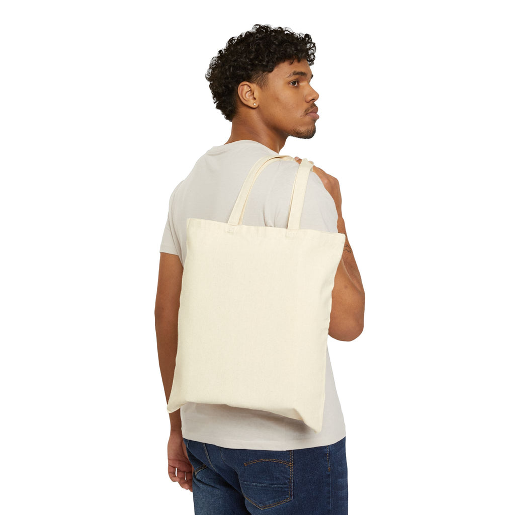 Burger Nerd Canvas Tote Bag — Cute Dripping Cheeseburger with Glasses Cotton Tote