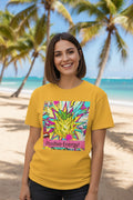 Retro 90s "Positive Energy" Neon Graphic Tee